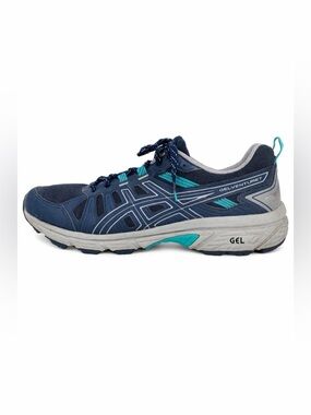 ASICS GEL-Venture 7 Women Size 9.5 Purple Blue Athletic Running Shoes 1012A476